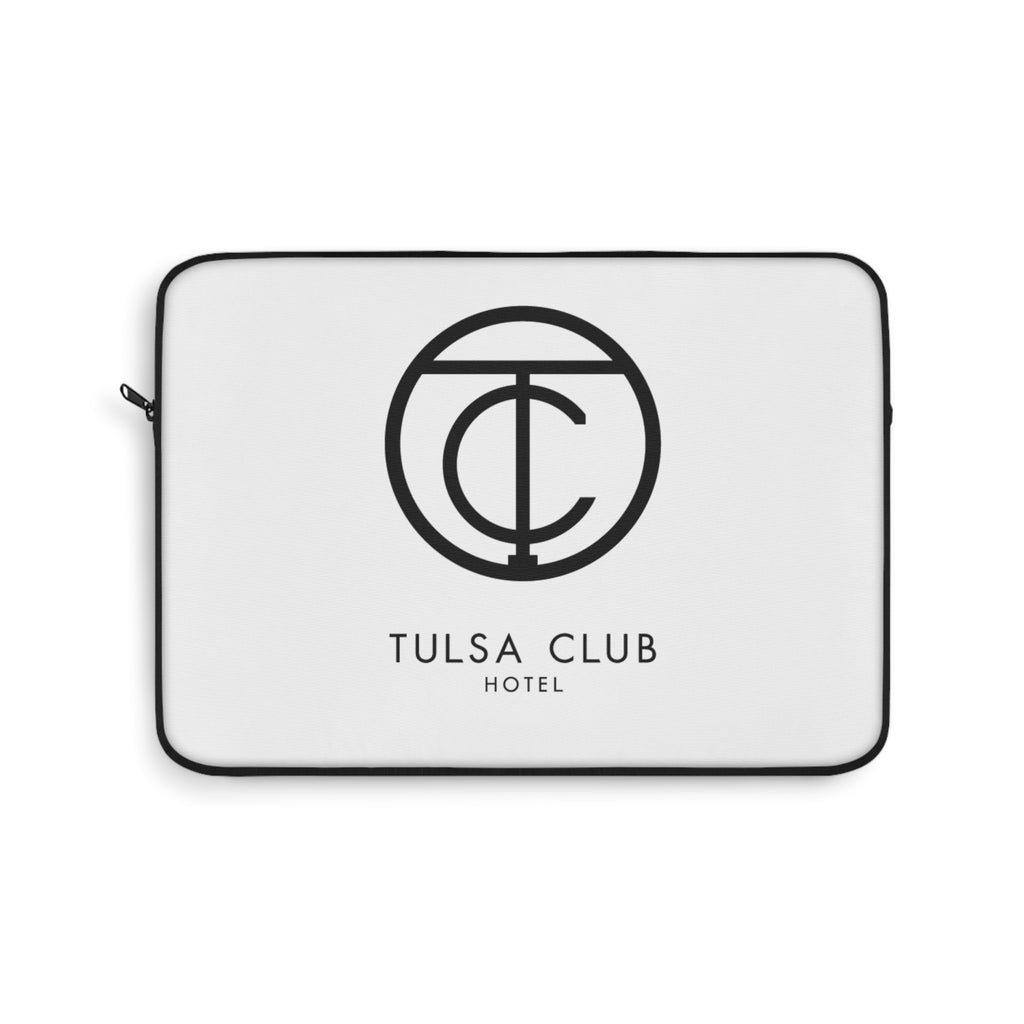 Tulsa Club Hotel Logo Laptop Sleeve — Minimalist Monogram Tech Sleeve