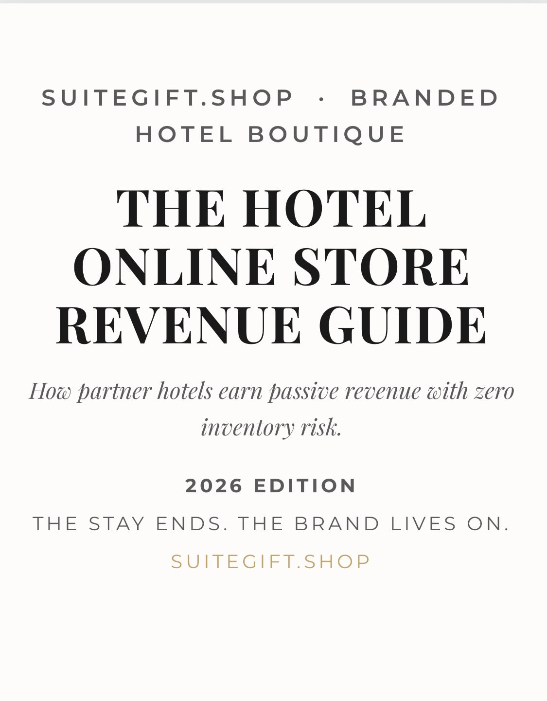 The Hotel Online Store Revenue Guide